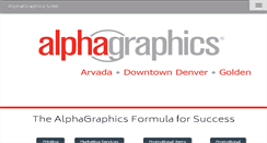 Desktop Screenshot of alphagraphics5280.com