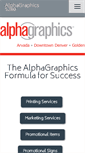 Mobile Screenshot of alphagraphics5280.com